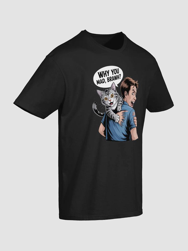 Cat Sharpening Claws on Owner Unisex T-Shirt product image (2)
