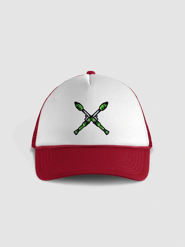 Digital Warrior Crossed Weapons Foam Trucker Hat product image (1)