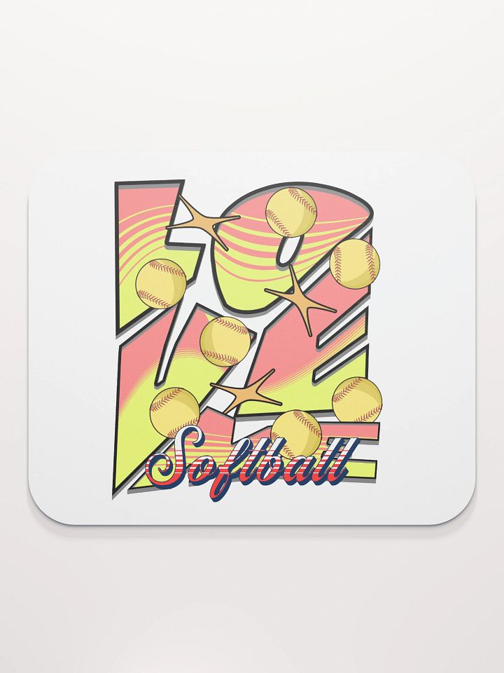 Love Me Softball Mouse Pad product image (1)