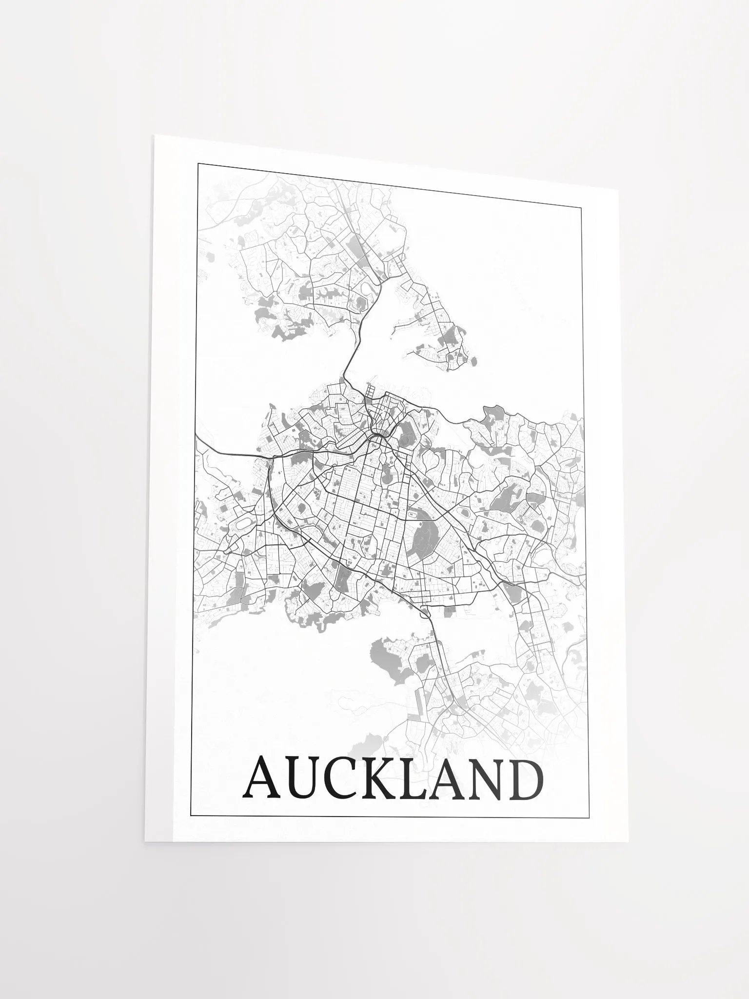 Auckland, New Zealand, city map print product image (13)