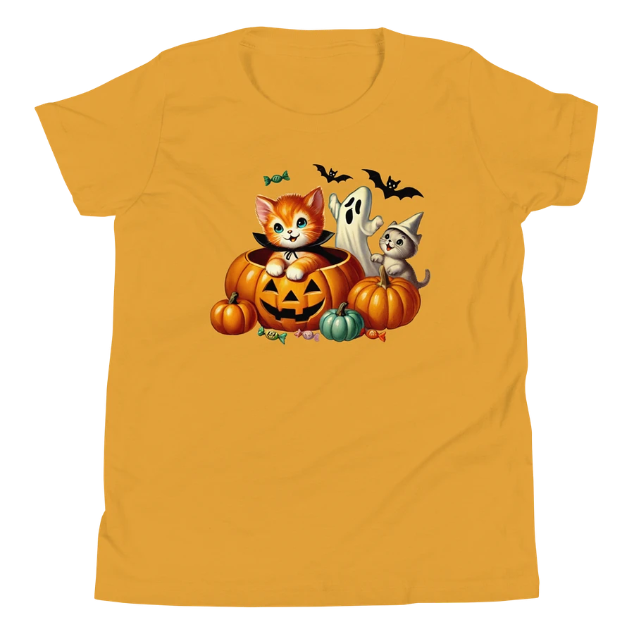 Kittens and Ghost Halloween Kids T-Shirt product image (57)