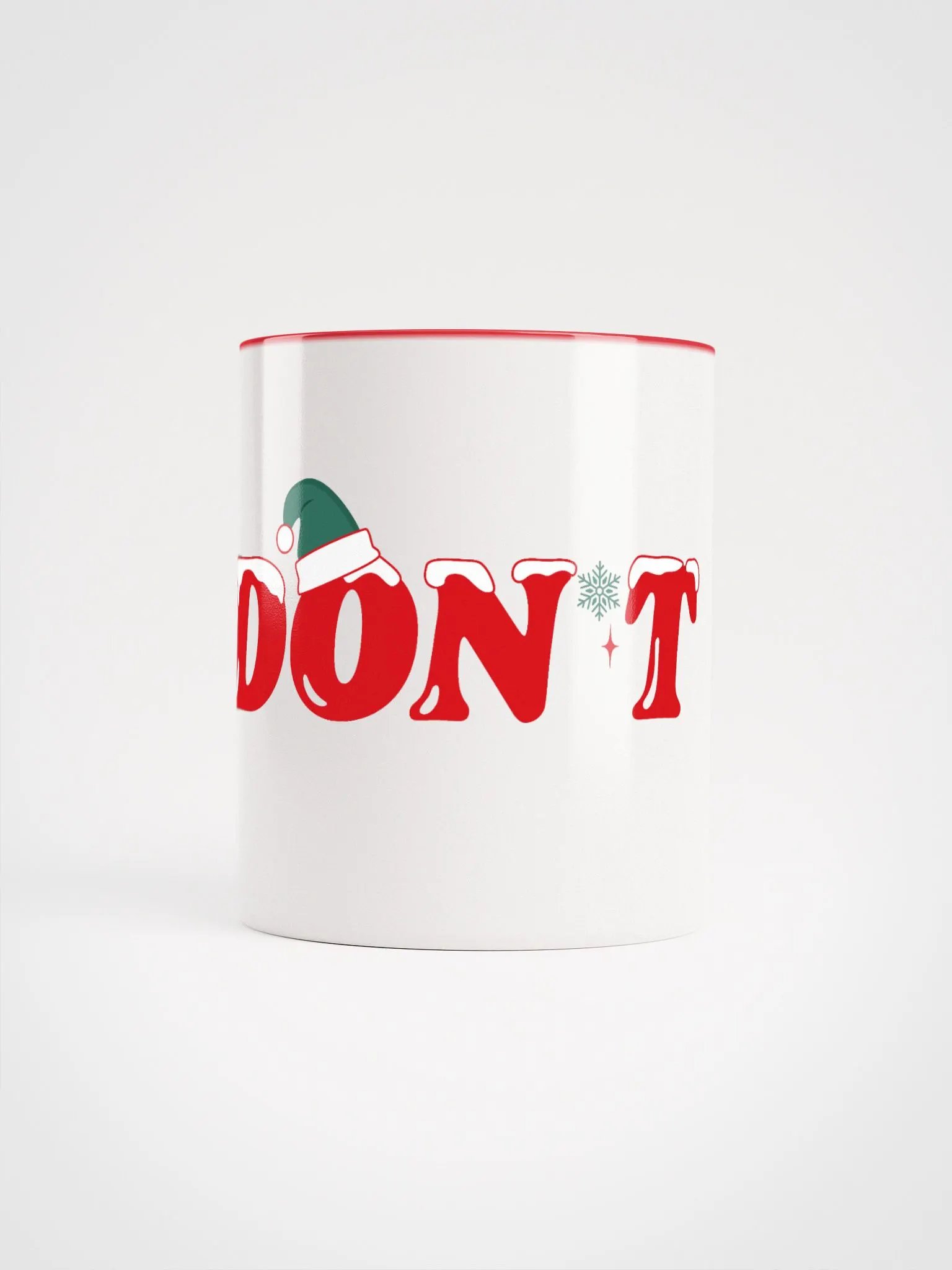 DON'T Christmas Mug - Red product image (1)