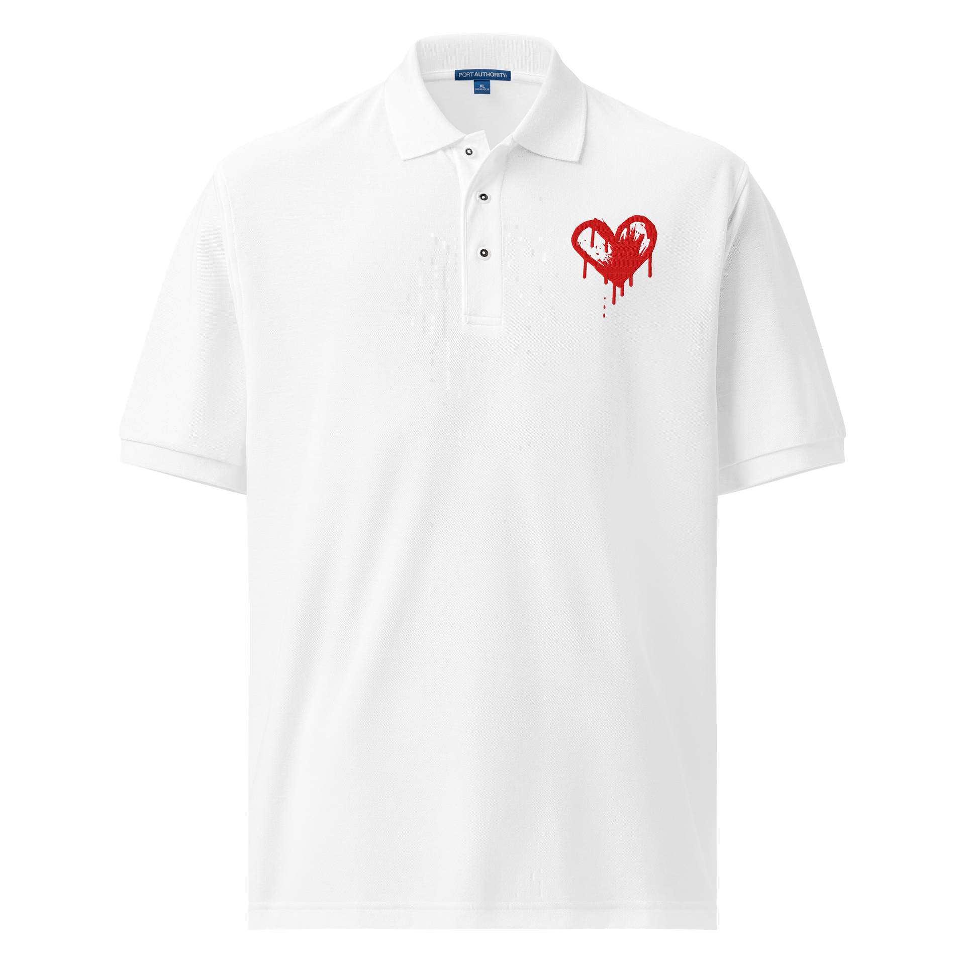 Dripping Heart Abstract Polo Shirt product image (1)