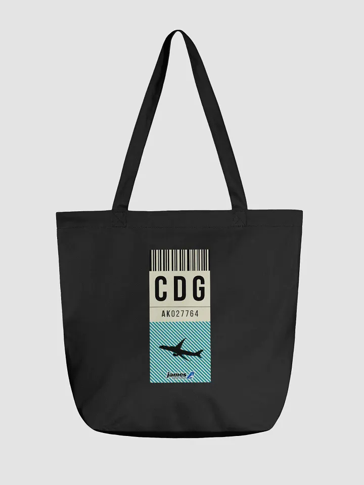 Charles de Gaulle (CDG) Stylish Luggage Tag Tote Bag product image (1)