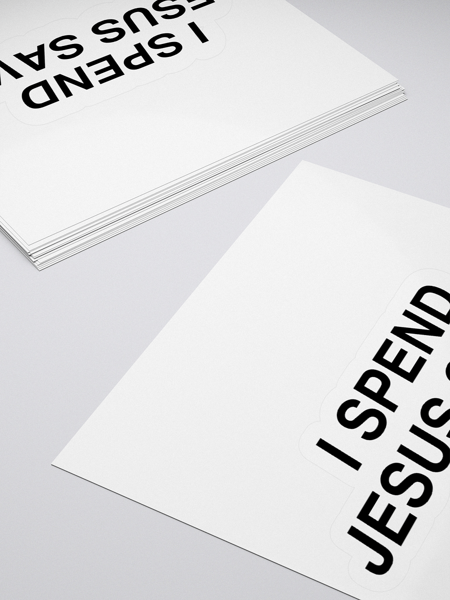 I Spend Jesus Saves Sticker product image (13)