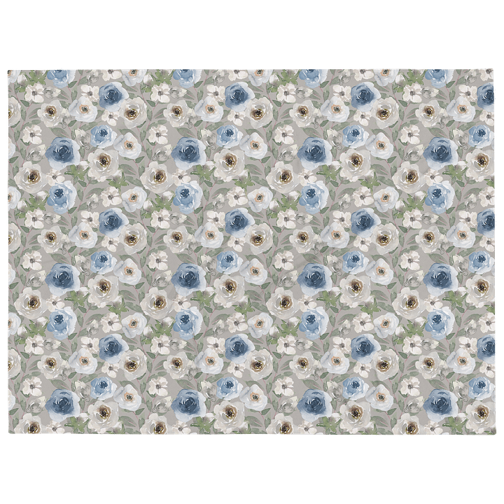 Grey Roses Blanket product image (1)