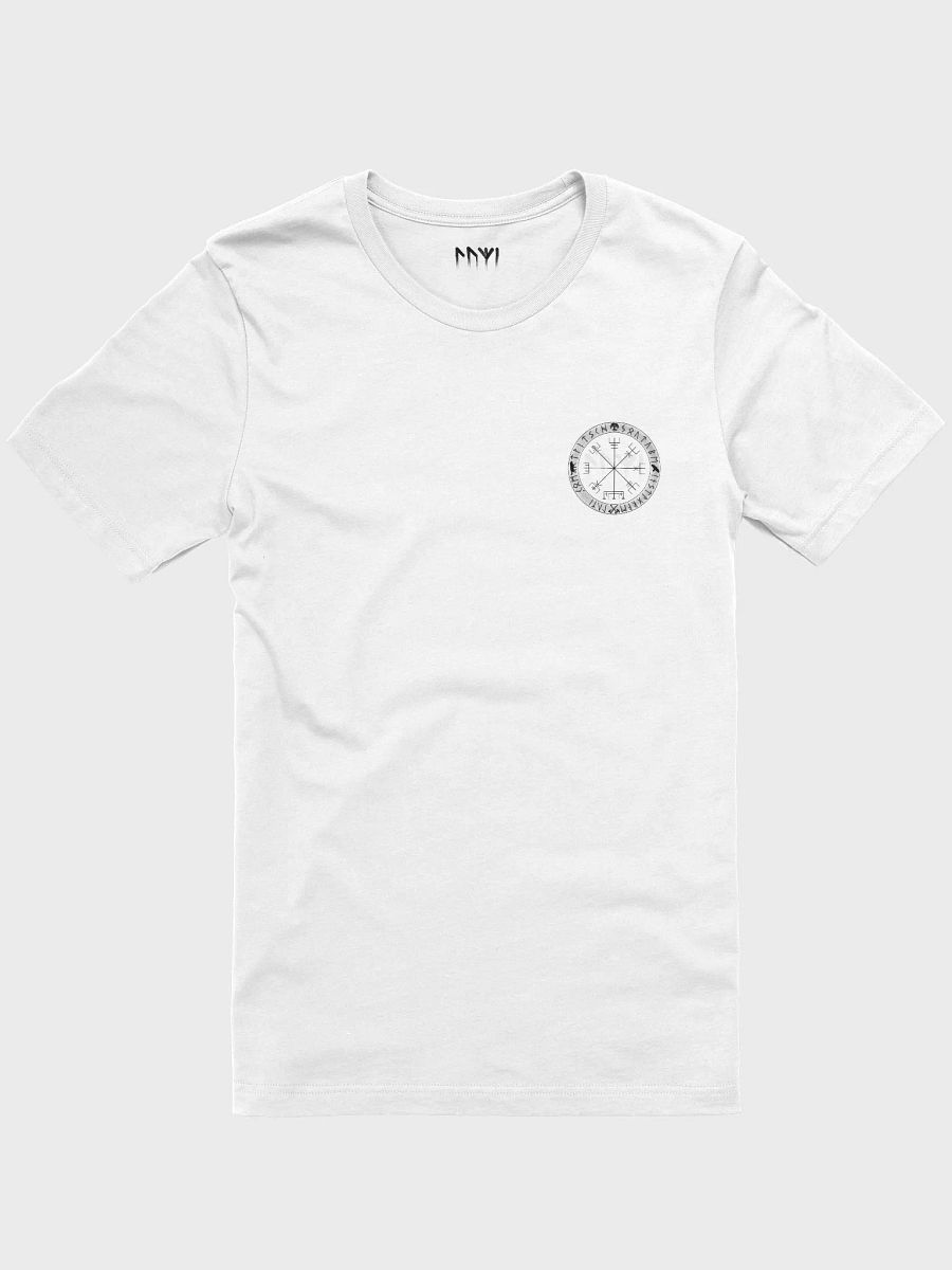 Nordische Runen | Schwarzer Vegvísir | Supersoft T-Shirt product image (1)