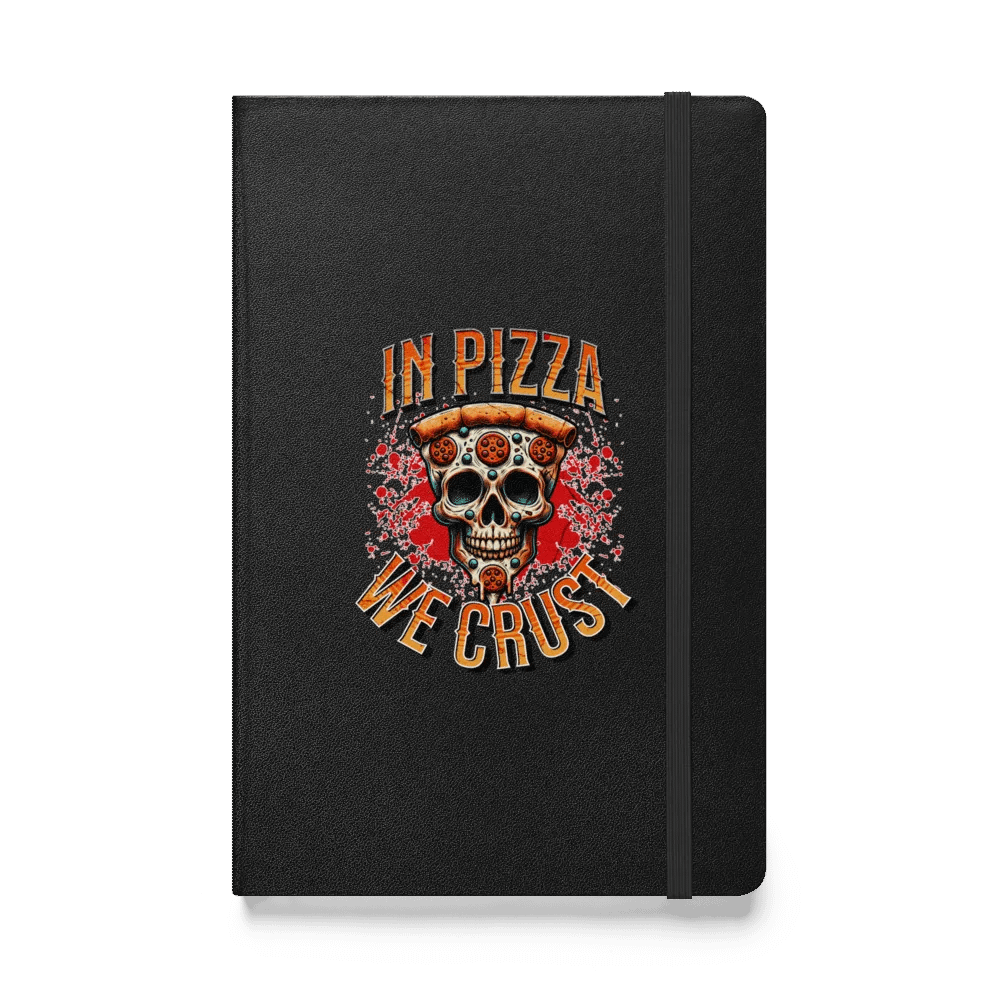 In Pizza We Crust Skull Hardcover Journal product image (1)
