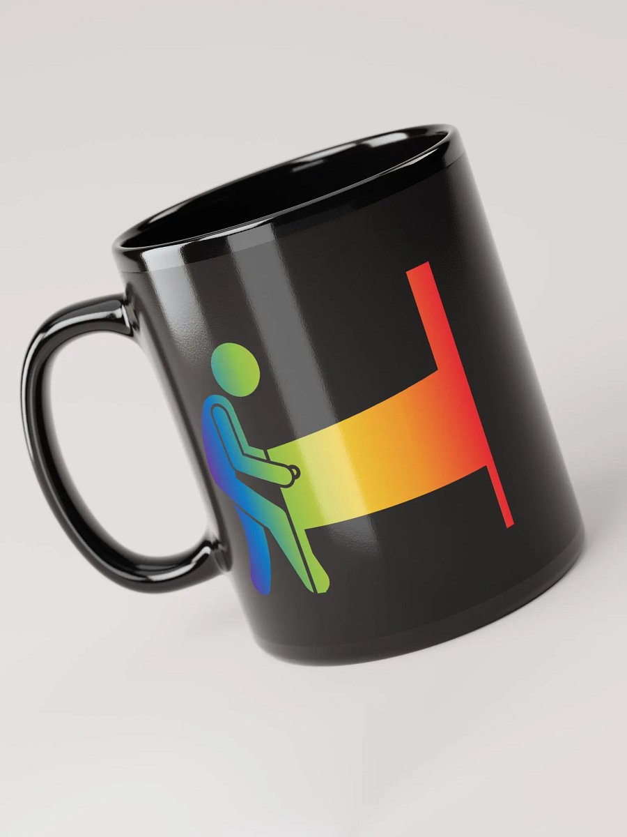 Black Rainbow Player Silhouette Mug product image (3)
