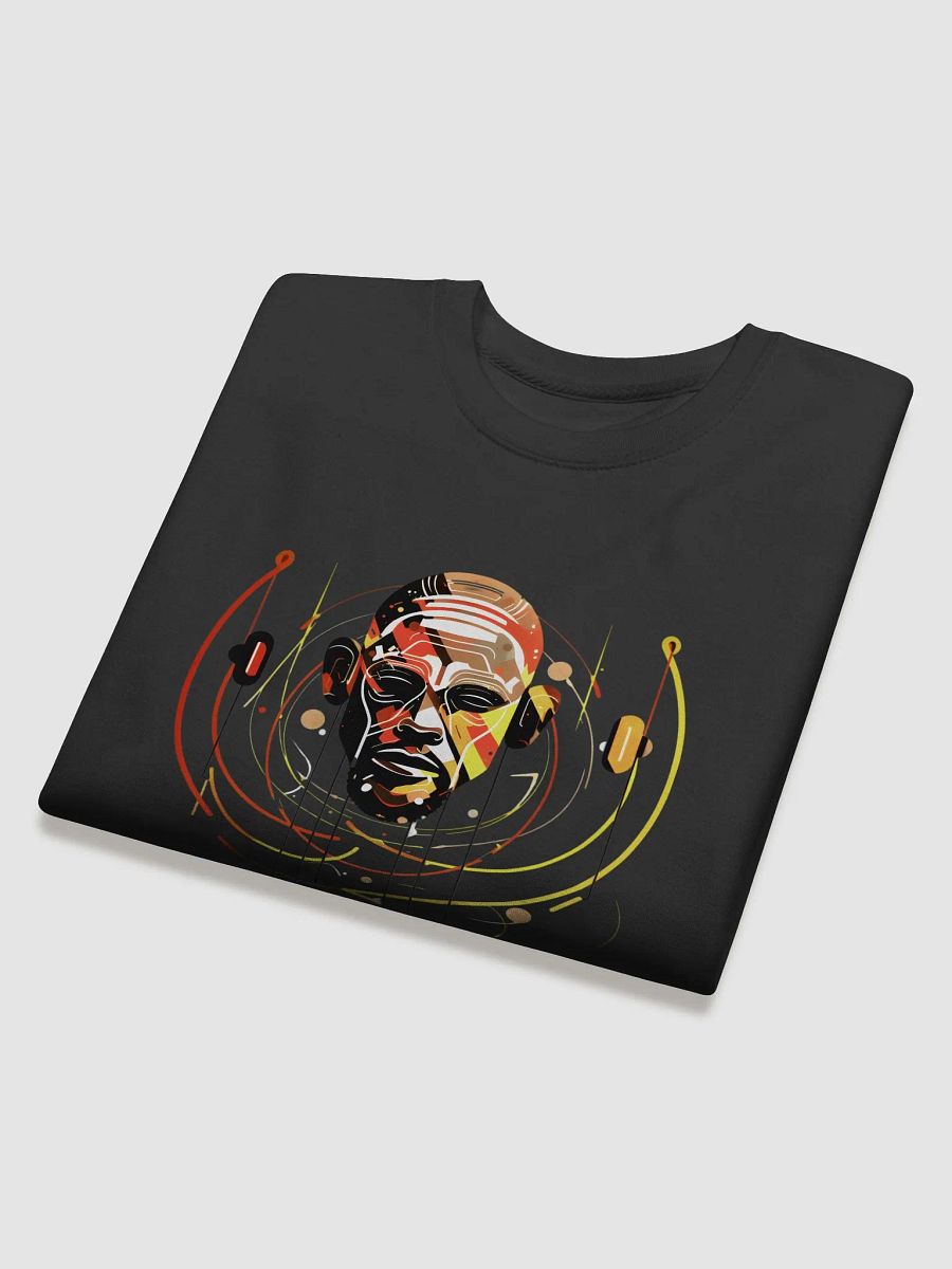 Abstract Headphones Techno Art Long Sleeve Sweater – Vibrant Music-Inspired Pullover product image (15)