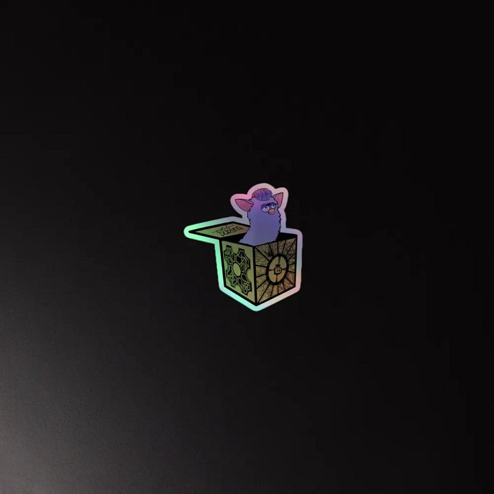 Box Furby Holographic Sticker product image (2)