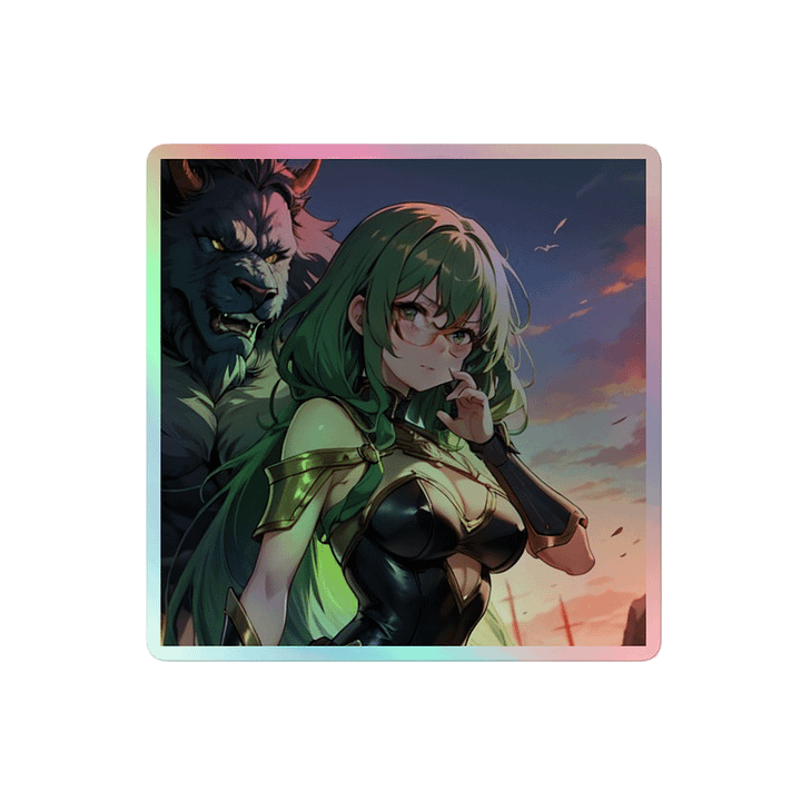 Green K Warrior HOLOGRAPHIC" STICKERS product image (2)