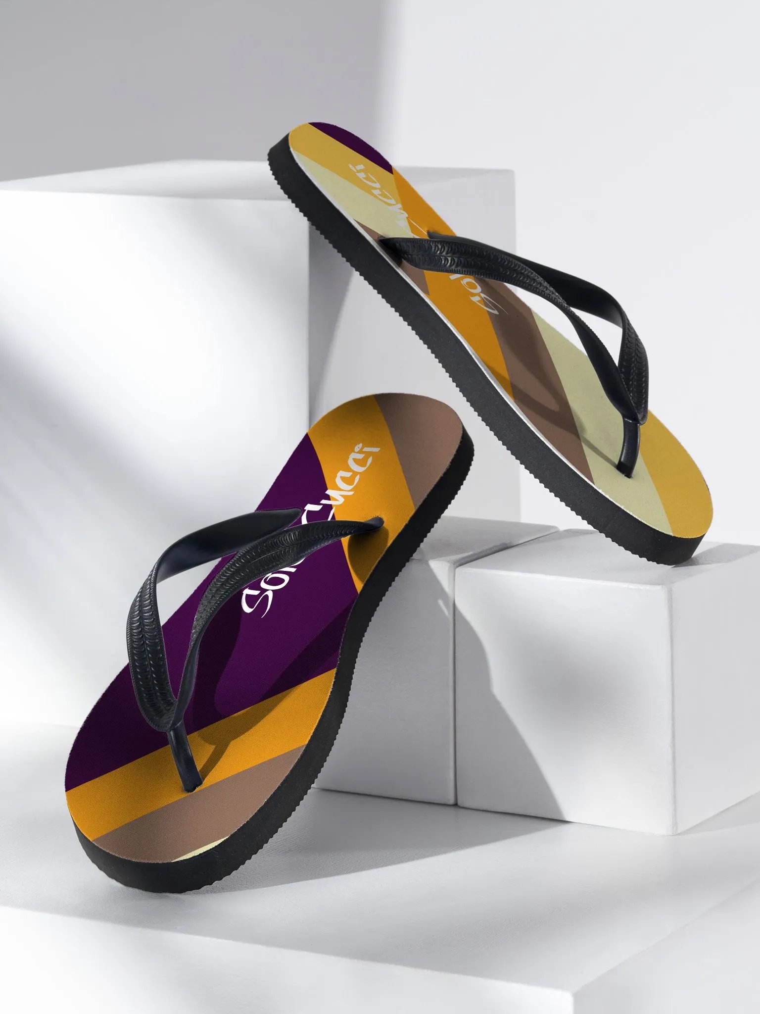 Orange Zag Sublimation Flip-Flops product image (2)
