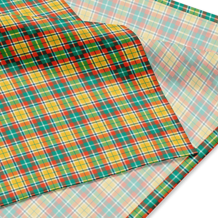 Yellow and Seafoam Green Plaid Bandana product image (2)