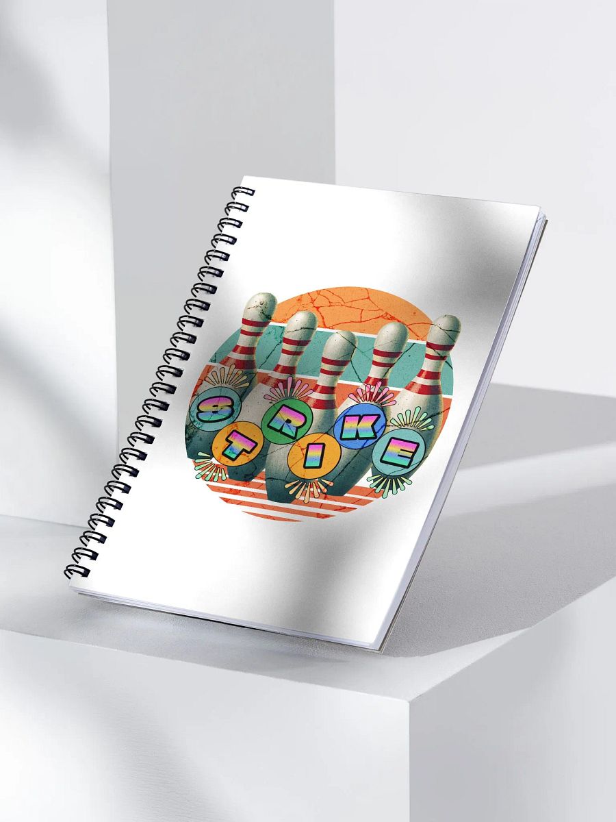 Bowling Pins Strike Radiant Spiral Notebook product image (3)
