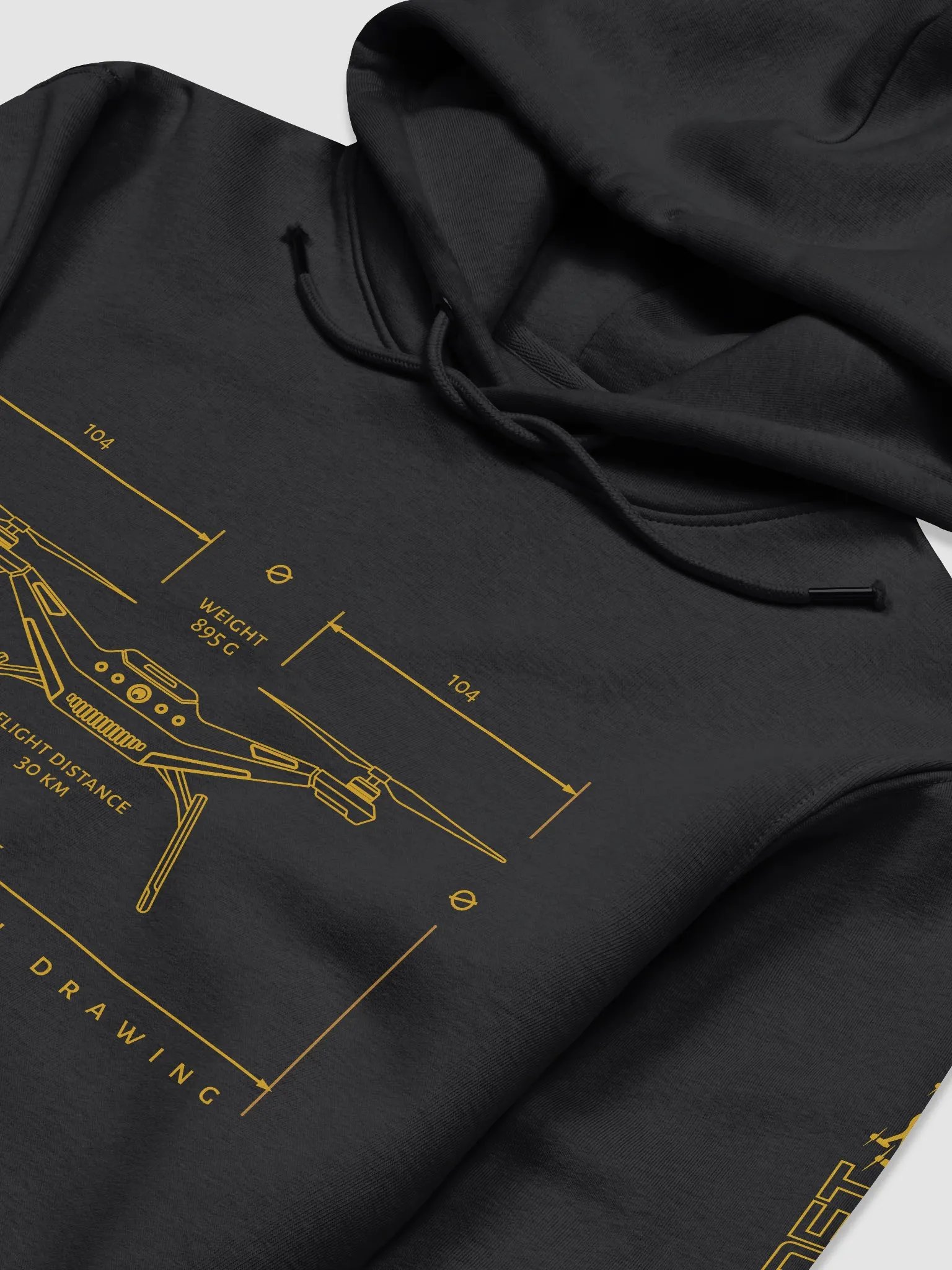Drone Team Black Hoodie product image (4)