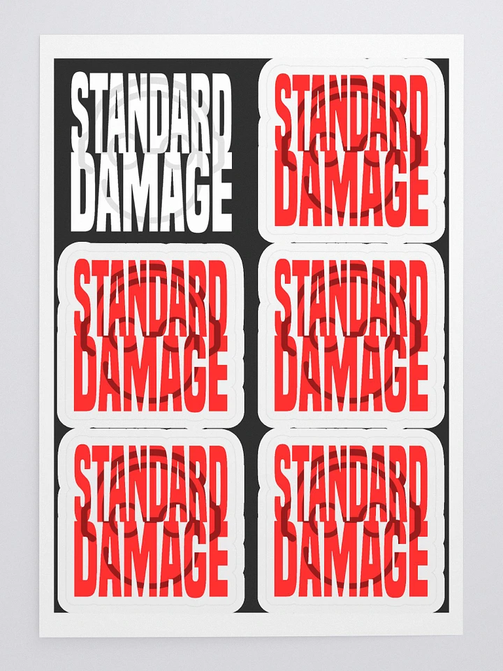 StandardDamage Red Sticker Sheet: Supporting Trevor Project product image (1)