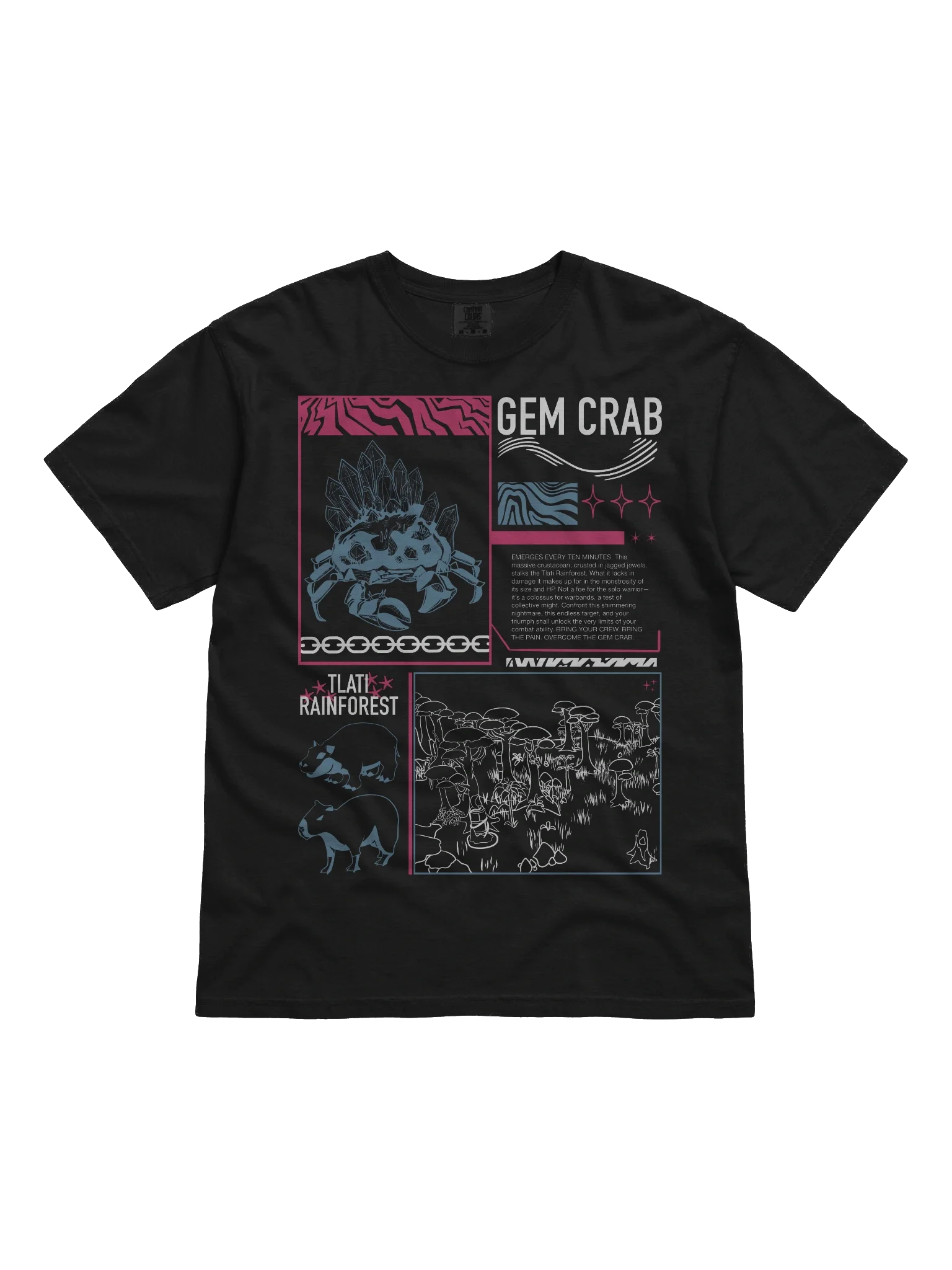 Gem Crab Tee - front graphic product image (1)
