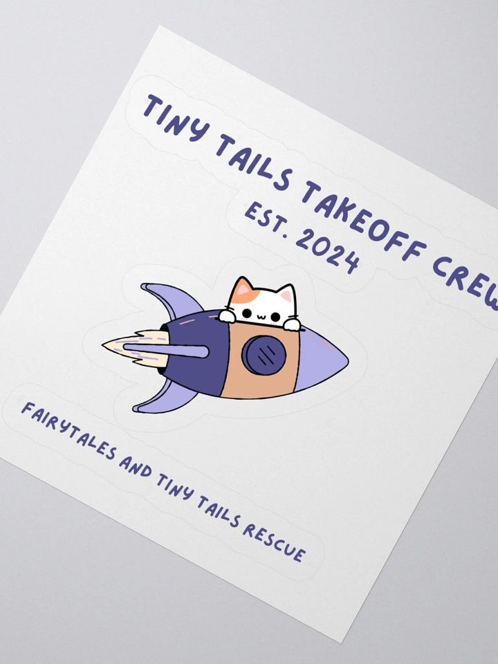 Tiny Tails Take-Off Limited Edition Sticker product image (2)