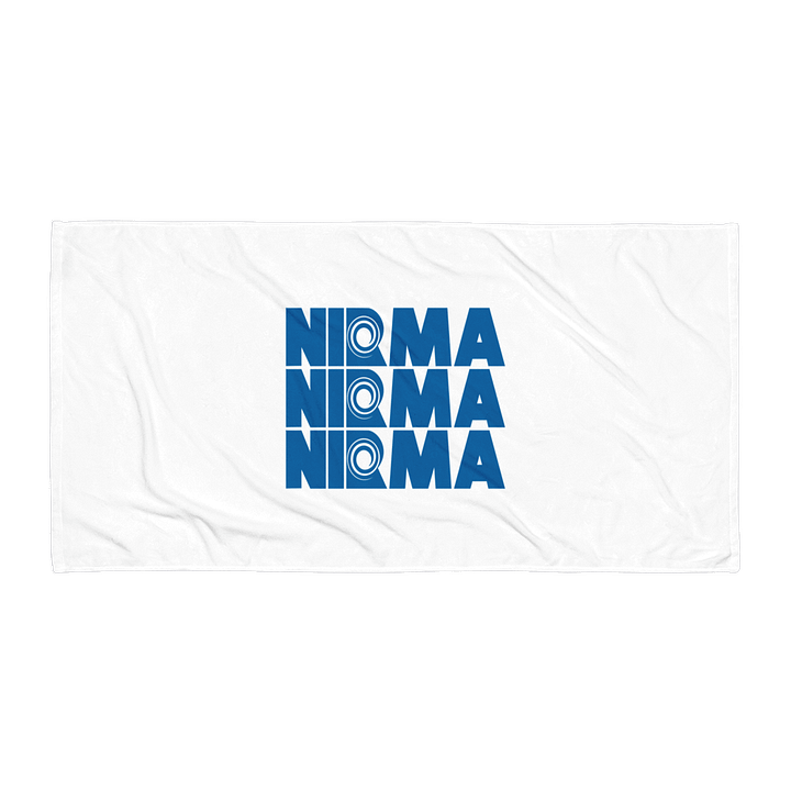 NIRMA Stacked Logo Beach Towel product image (1)