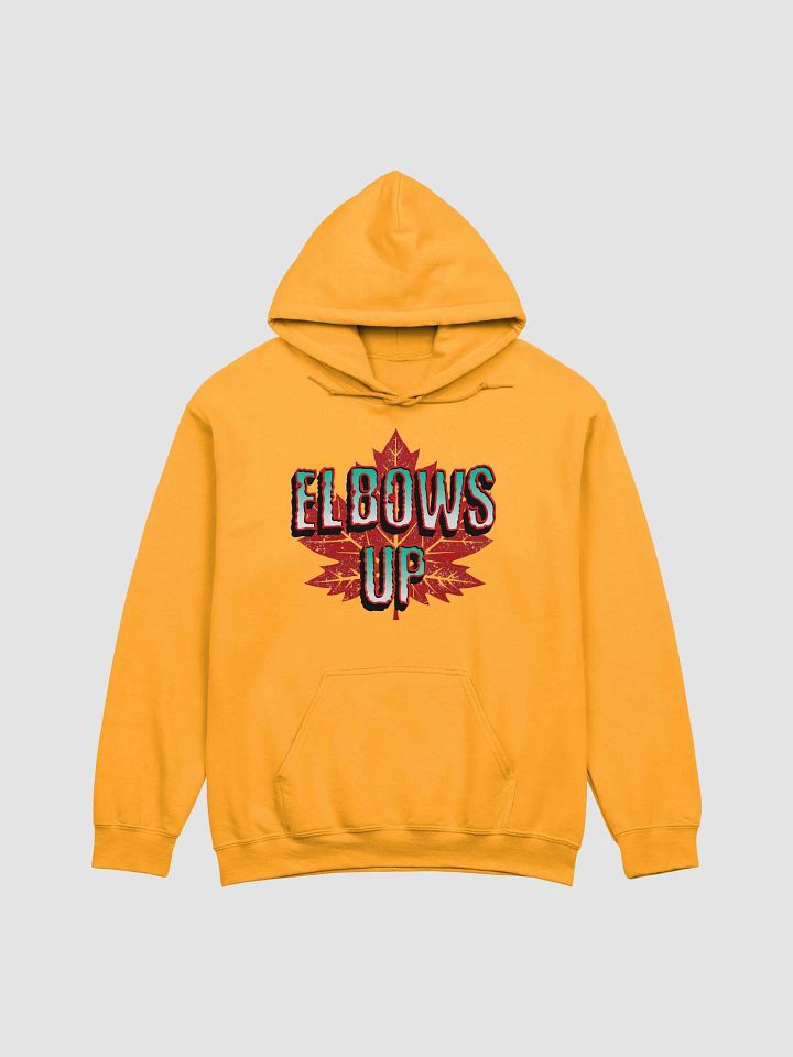 Elbows Up Maple Leaf Gradient Hoodie product image (5)