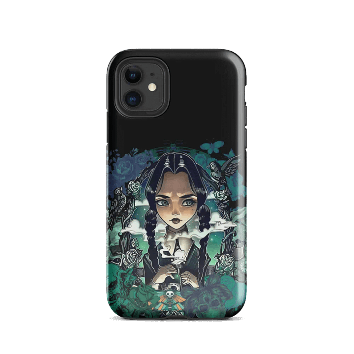 Goth style dark print tough iPhone case product image (47)