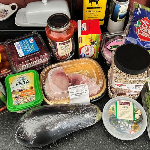 On another @lauralu23 shopping trip, Came home with some interesting things this time, Swordfish for one.

I made Mediterrane...