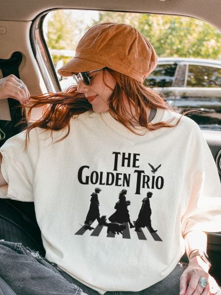 Golden Trio on Abbey Road Vintage Parody Shirt product image (8)