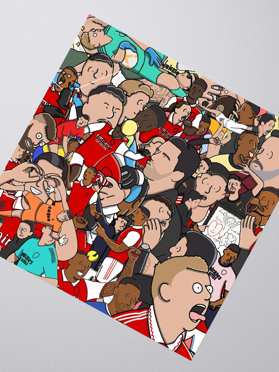 Poorly Drawn Arsenal on a sticker product image (2)