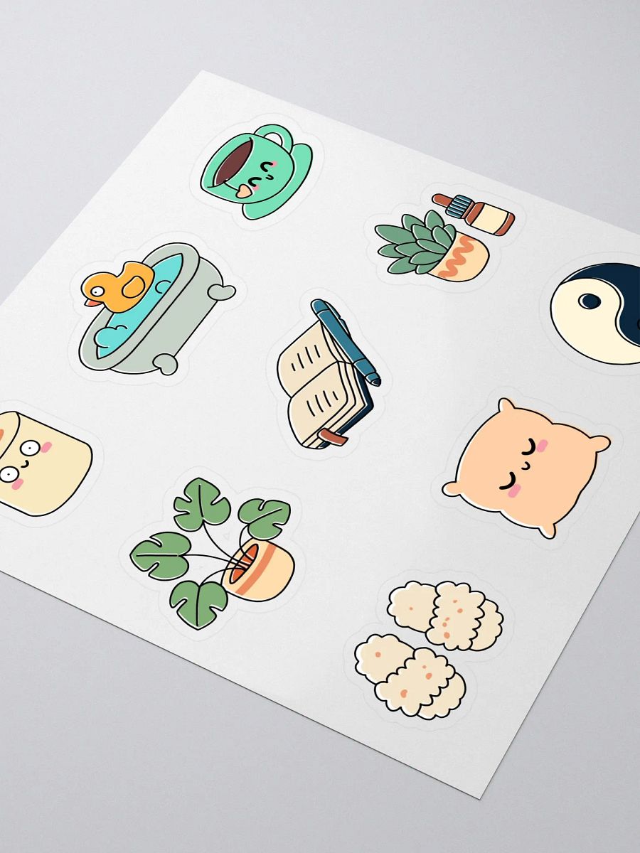 Self-Care & Mental Health Stickers Pack – Kawaii Stickers for Wellness, Journals, and Planners product image (3)