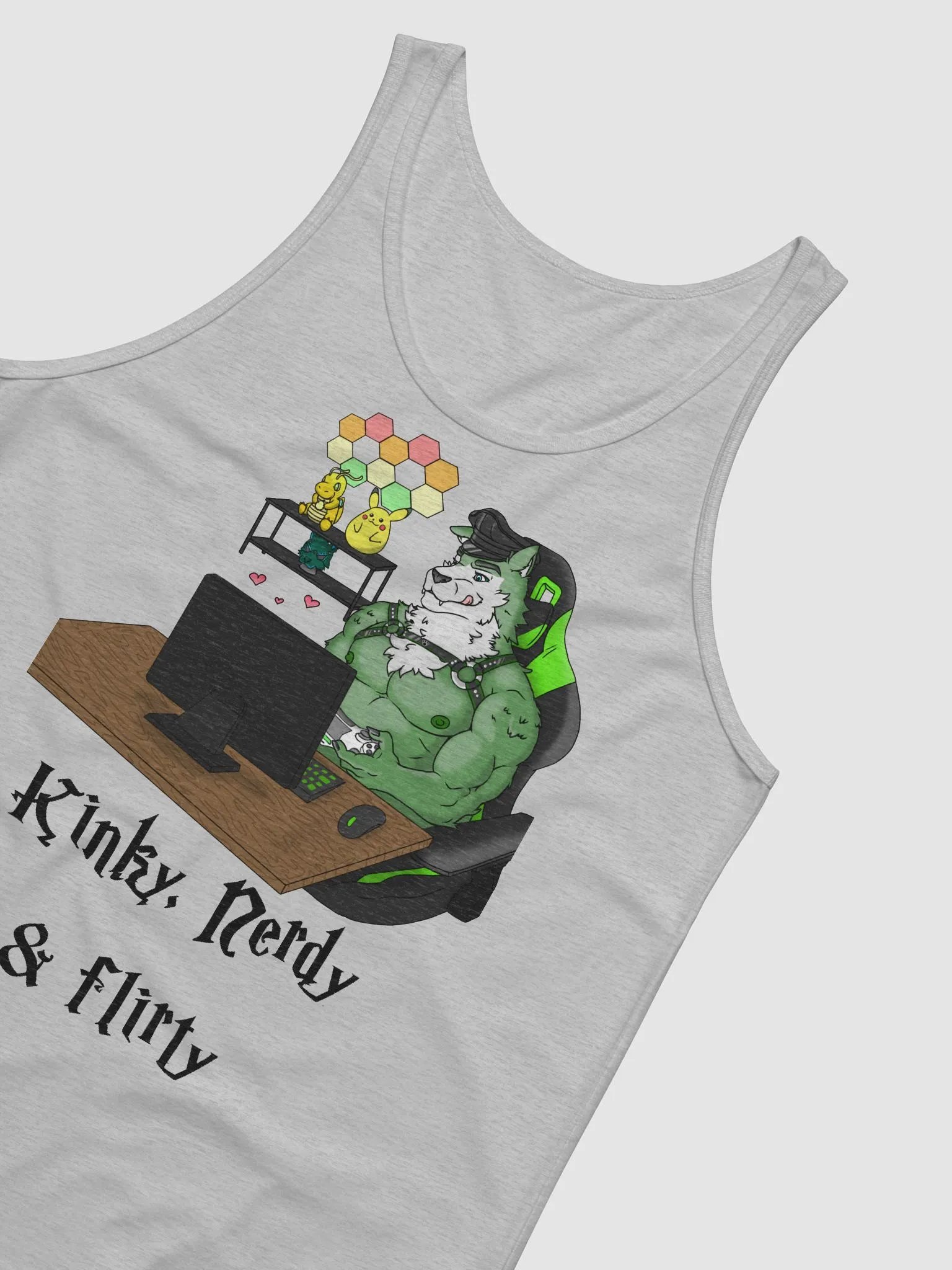 Kinky, Nerdy, & Flirty Tank Top (Light Colors) product image (4)