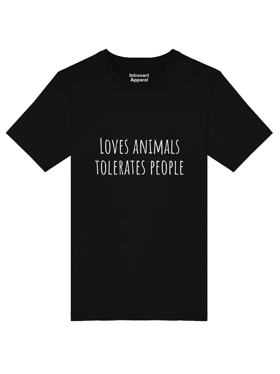 Loves animals tolerate people Unisex T-Shirt product image (46)