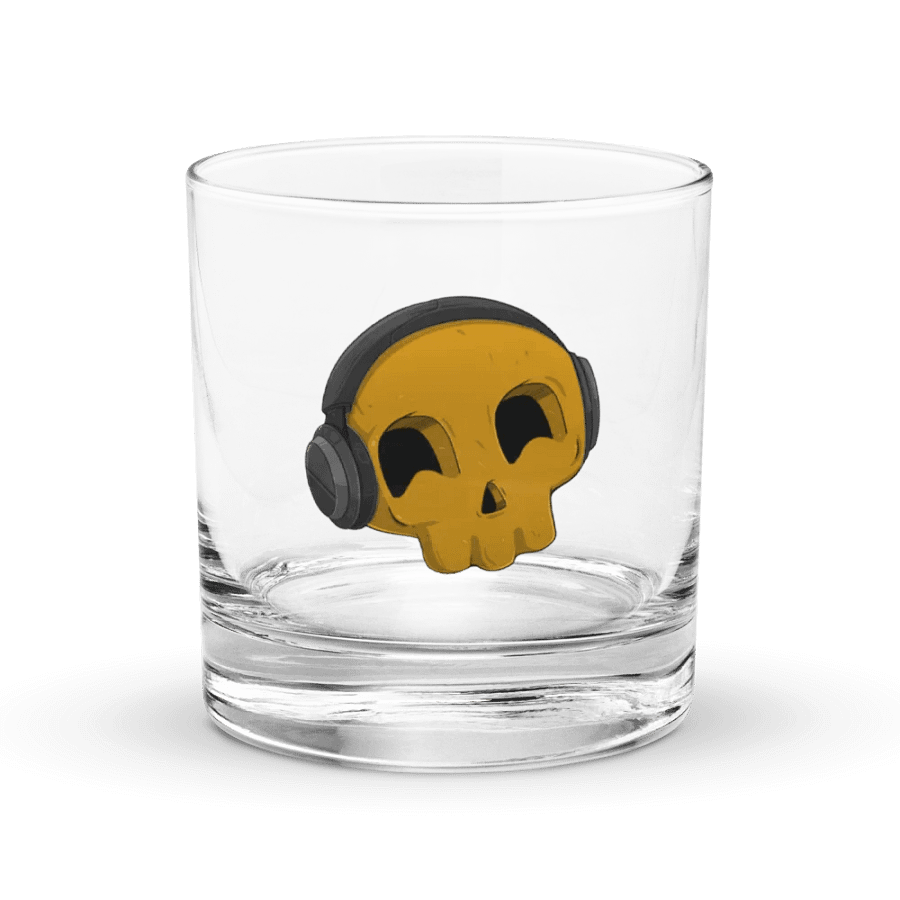 Don't Worry, Be Happy Skull Kid Rocks Glass product image (1)