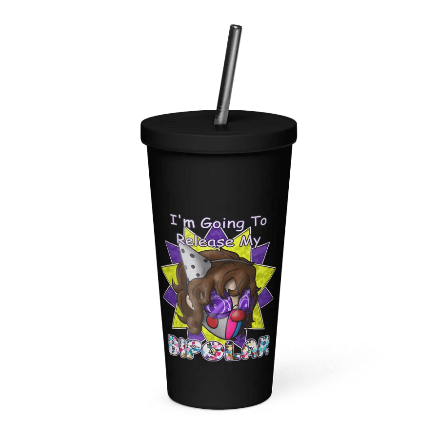 Denbo the Clown - Insulated Tumbler (With Straw) product image (3)