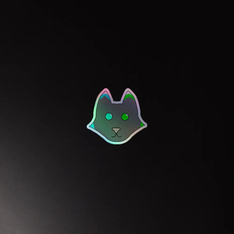 Whimsical Fox Eyes Holographic Sticker Set product image (4)
