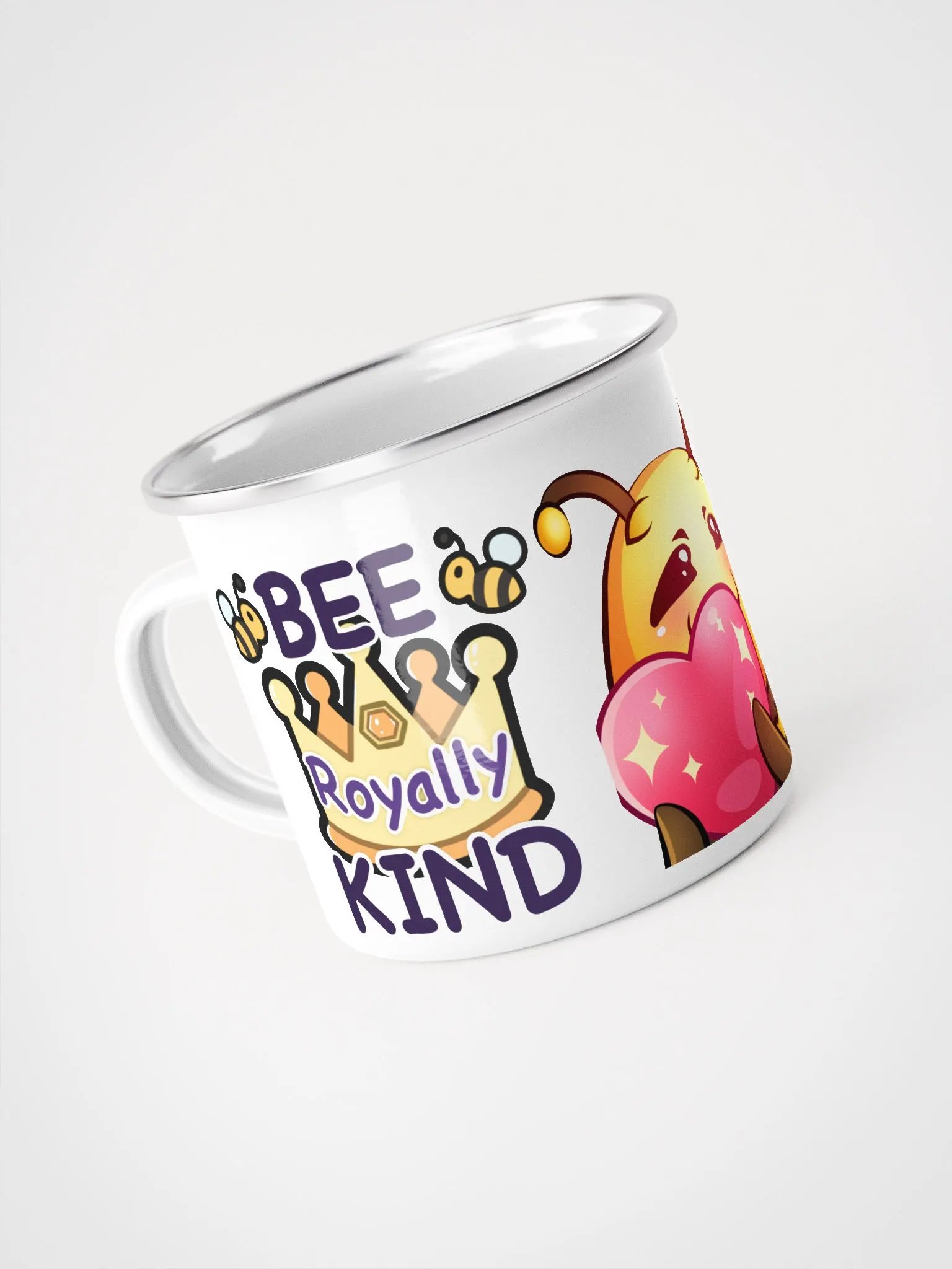 BEE. Royally. KIND. Enamel mug product image (3)