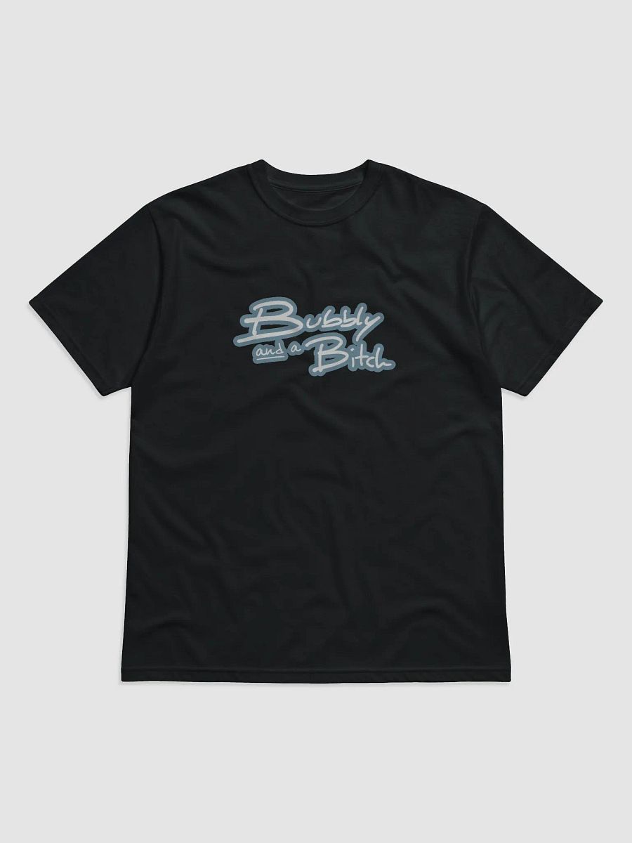 Bubbly and a B*tch (lined design, #709AAF) unisex eco tee product image (1)