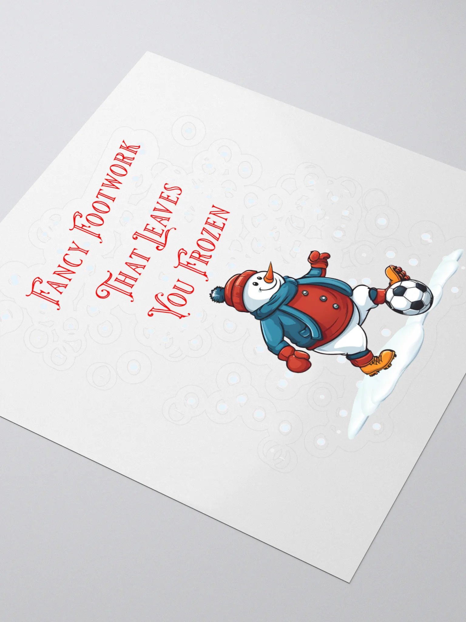 Fancy Footwork That Leaves You Frozen - Soccer Playing Snowman product image (3)