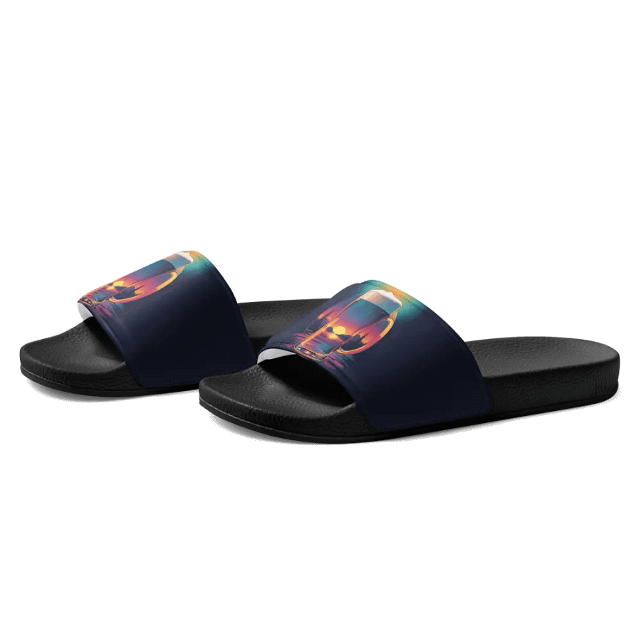 Beer Sunset Womens Slip on Slides product image (2)