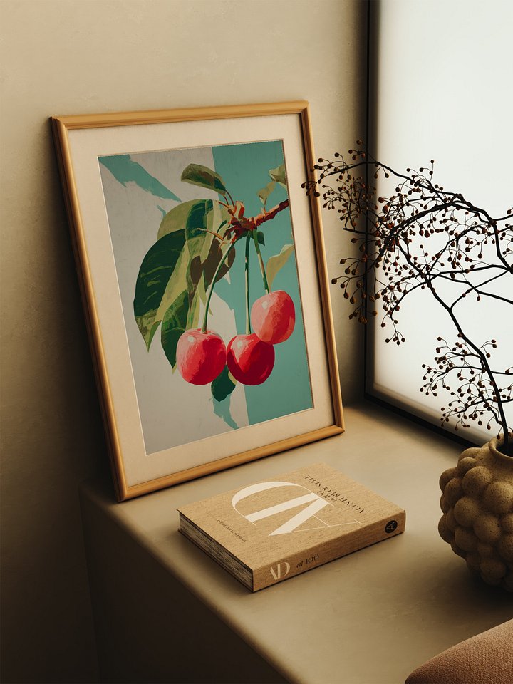 Vintage Italian Poster Art - CHERRY product image (2)