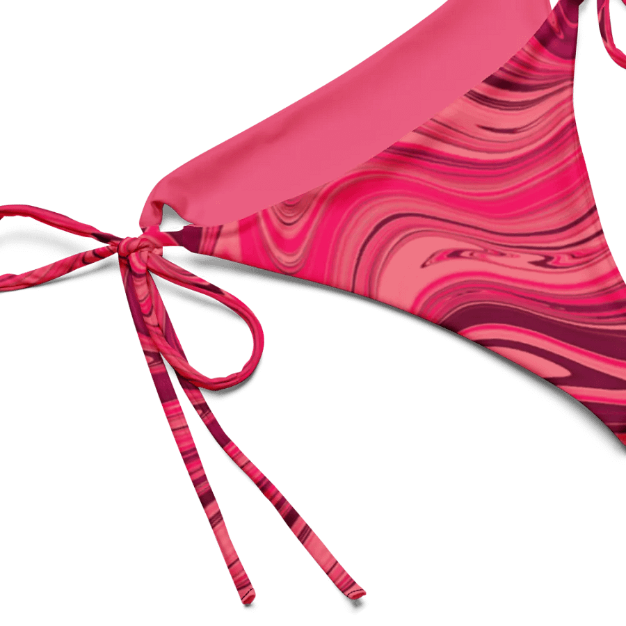 String Bikini Bottom - Shades of Magenta Pink Digital Fluid Art product image (7)