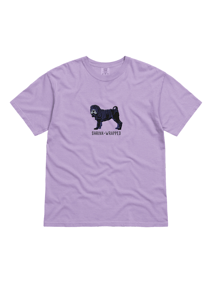 Shrink-Wrapped T-Shirt(Embroidered) of a Chinese Shar-Pei(Black) product image (31)
