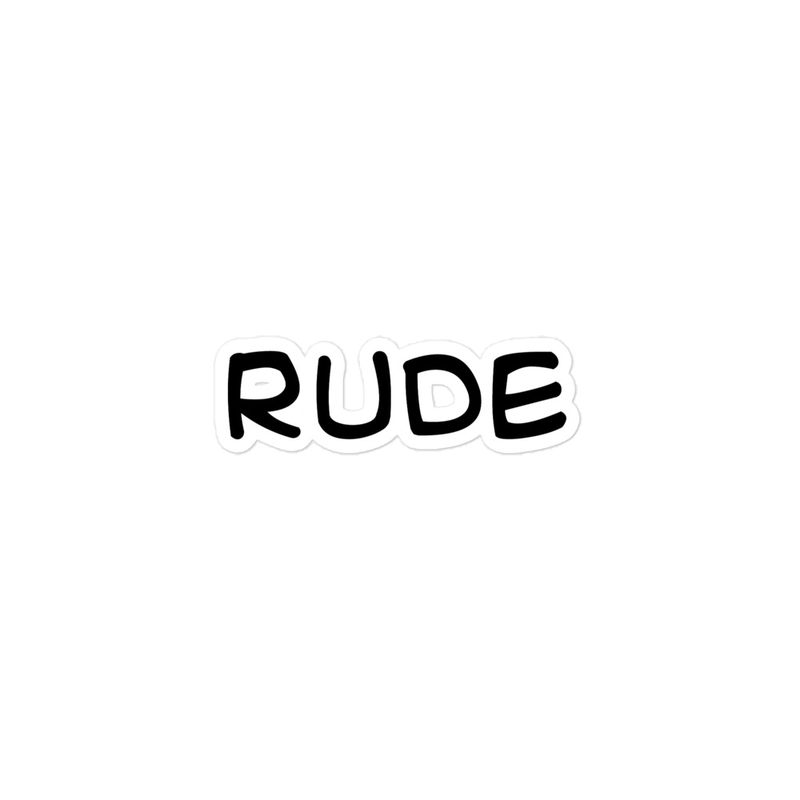 RUDE STICKER product image (1)
