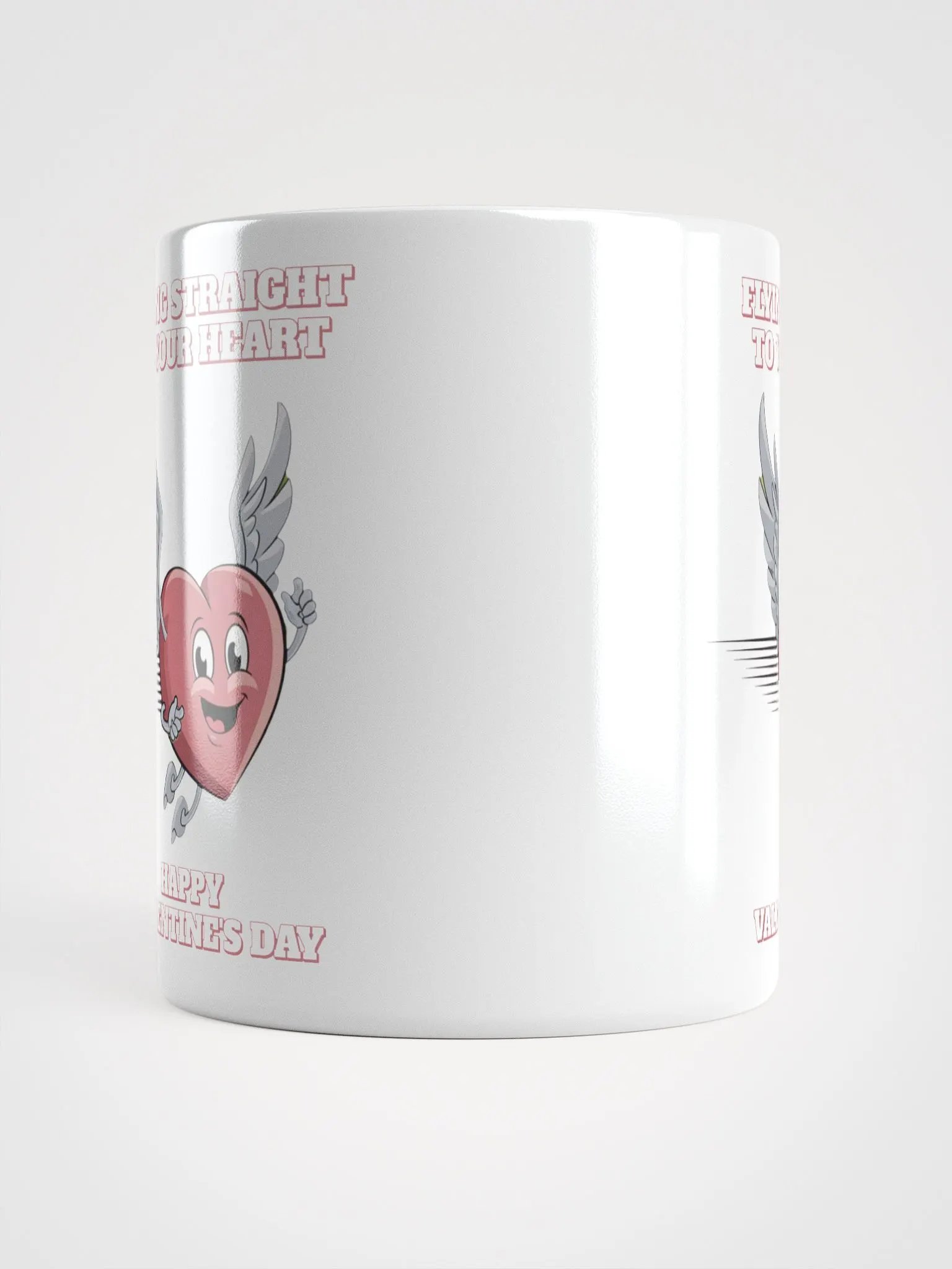 Flying Straight To Your Heart - Happy Valentine's Day White Mug product image (8)