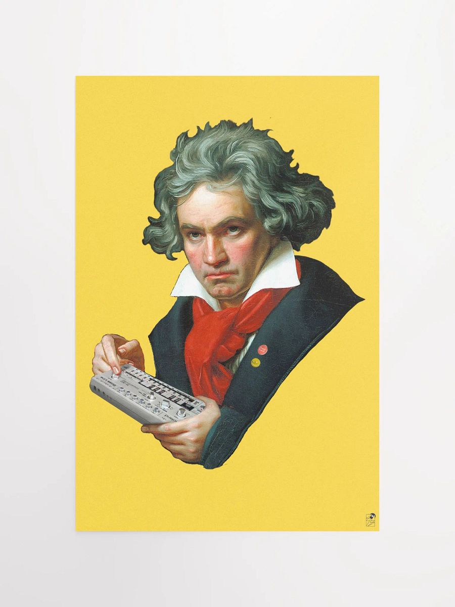 Roland van Beethoven by Frank Fonik, Techno EDM Matte Paper Poster product image (5)