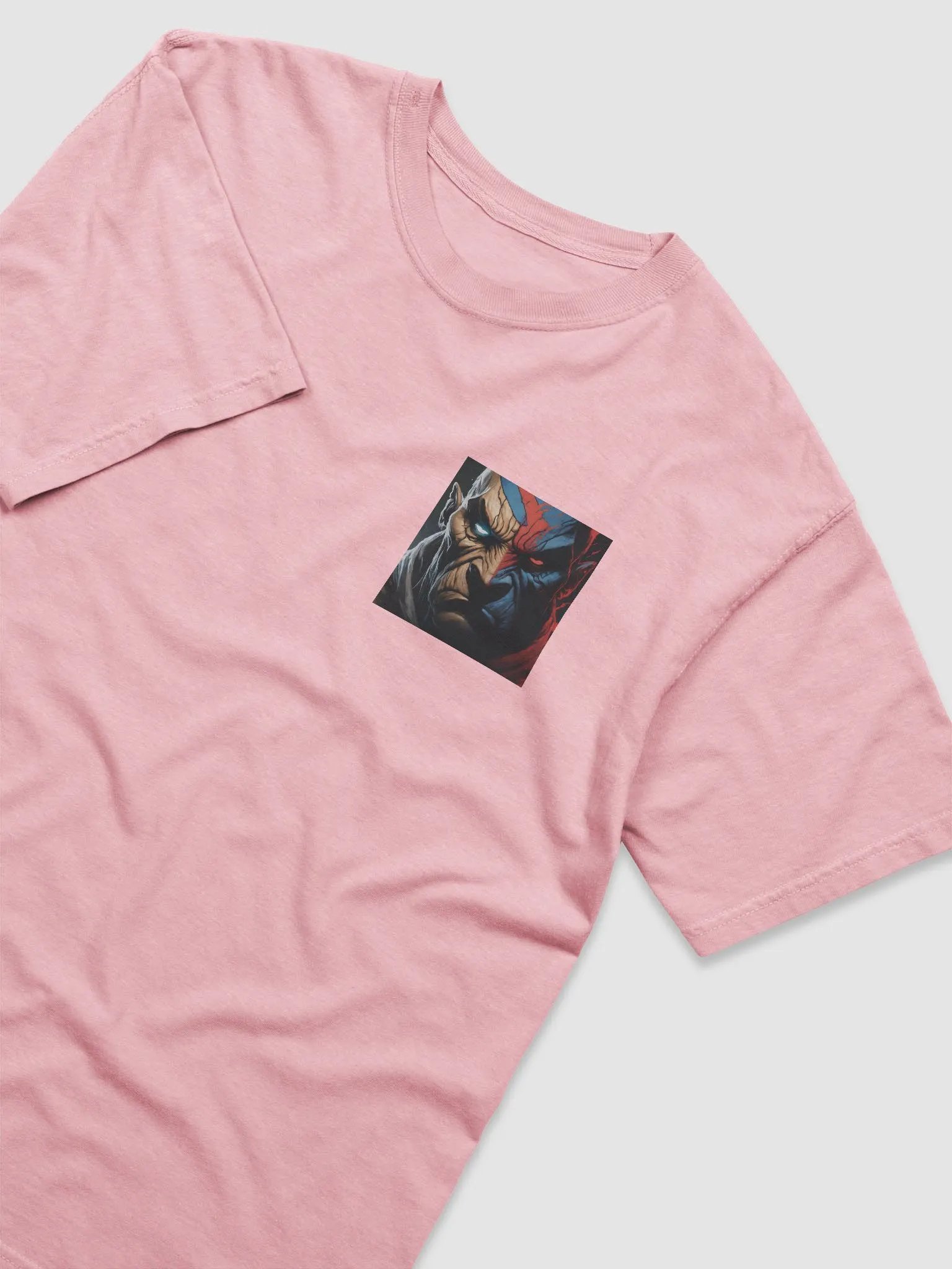 Golden & Blue Split-Face Graphic Tee product image (9)