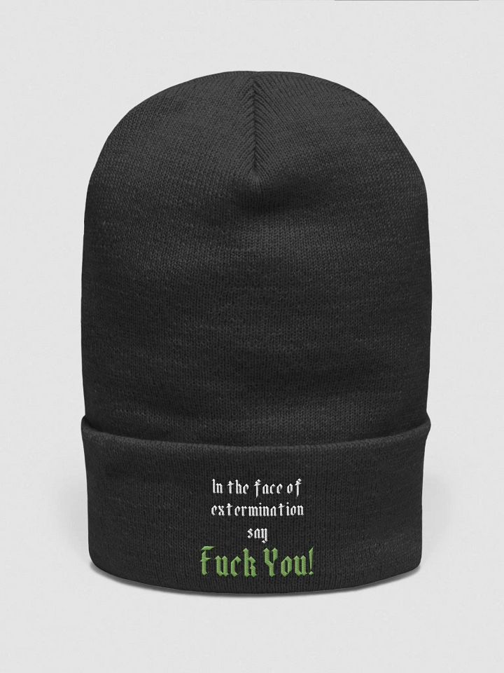 In the Face of Extermination Beanie product image (1)