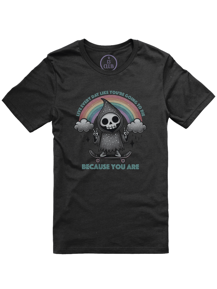 Live Every Day T-Shirt (Rainbow/Teal) product image (1)