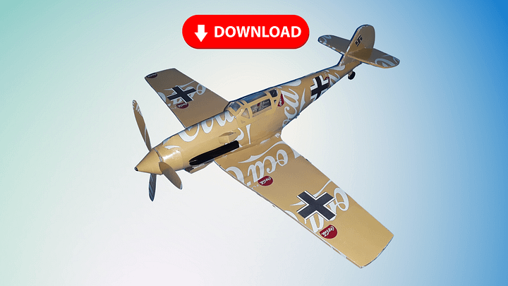 Soda Can Messerschmitt ME-109 DIGITAL Plans product image (1)