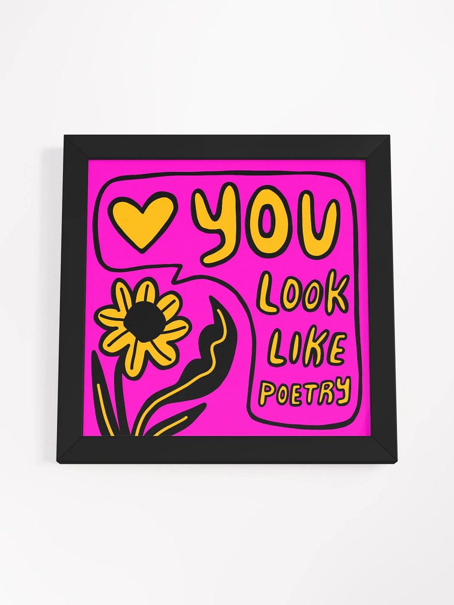 Like Poetry Framed Art Print product image (4)